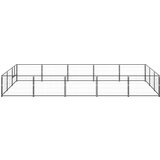 vidaXL kavez za pse crni 15 m² čelični | shoptok.hr