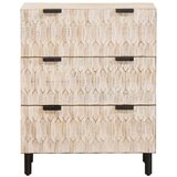  Strani šal Bel pranje finiš 60 x 33,5 x 75 cm Masiven les manga, (5000113051) | Shoptok.si