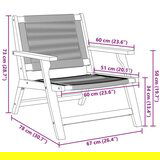  Vrtne stolice s stolom 3 kom Bež Masivno drvo Acacia | shoptok.hr