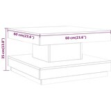 Stolić za kavu tamnosmeđi 60 x 60 x 35 cm MDF | shoptok.hr