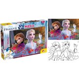 Lisciani Frozen 2 2-v-1 24-delni puzzle in pobarvanka 50x35 cm – Lisciani Cene