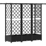 Povišeni krevet s mrežom i krovom Crna 164 x 40 x 123 cm PP | Eponuda.com