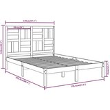  Okvir za krevet od masivnog drva 140 x 200 cm | shoptok.hr