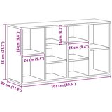  Klupa za cipele boja hrasta 103x30x55 cm konstruirano drvo | shoptok.hr