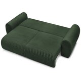 Bobochic Paris Temno zelena raztegljiva sedežna garnitura iz rebrastega žameta 257 cm Lucien – | Shoptok.si