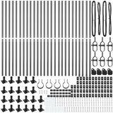 ograjni stebri Set 52 Sivi Beton 3,2 x 3,2 x 78,5 cm Vzdržljivi | Shoptok.si