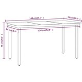 5-dijelni vrtni blagovaonski set s jastucima bež i crni | shoptok.hr
