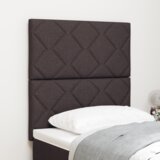  LED uzglavlje s dijamantnim uzorkom tamnosmeđe 80 cm tkanine | shoptok.hr