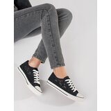 Shelvt Black openwork sneakers | Shoptok.si