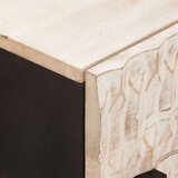  Noćni ormar s ladicama Bijelo 50 x 33 x 60 cm Čvrsto drvo manga | shoptok.hr