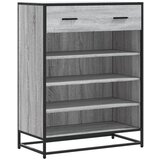 Maison Chic Omarica za obutev - Kopa za čevlje siva sonoma 75x38x97,5 cm inž. les in kovina, (21777621) | Shoptok.si