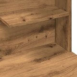 vidaXL Toaletni stol s LED-om Artisan hrast 74,5x40x141 cm | shoptok.hr