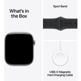 Apple pametna ura watch series 11 gps 42mm space grey aluminium case-black sport band - m/l (MEQX4WF/A) | Shoptok.si