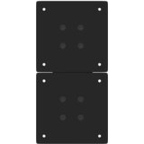  Noge za klub stolić u obliku slova X, 2 kom, crne, 28 x (42-43) cm, čelik | Shoptok.si