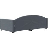  Izvlečna dnevna postelja s predali temno siva 100x200 cm žamet, (20938519) | Shoptok.si