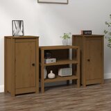 vidaXL komode 2 kom boja meda 40x35x80 cm od masivne borovine Cijene