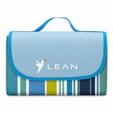 Odeja za piknik ali plažo LT 150 x 200cm Cvetovi - modra | Shoptok.si