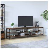 TV ormarić boja dimljenog hrasta 200x30x50 cm konstruirano | shoptok.hr