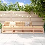 Maison Chic Seti vrtnega pohištva - Vrtna garnitura - Vrtni pohištvo set 4-delna trdna borovina, (21809359) | Shoptok.si
