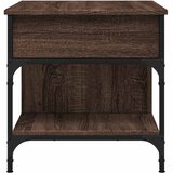  Stolić za kavu smeđa boja hrasta 70x50x50 cm od drva i metala | Shoptok.si