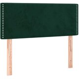  LED uzglavlje tamnozeleno 100x5x78/88 cm baršunasto | shoptok.hr