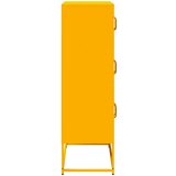 vidaXL Highboard Gorčično rumena 68x39x123 cm Jeklo | Shoptok.si
