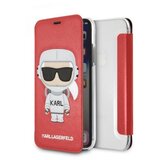 Karl Lagerfeld ETUI KNJIŽNA OMARA ZA IPHONE X XS RDEČA, (21970062) | Shoptok.si