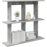  Polica na zidu Zidna montaža Siva 100 x 20 x 75 cm | shoptok.hr