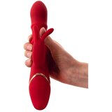 You2Toys You2 Toys Vibrator sa tri prstena Rabbit, 23.7cm, Crveni | Eponuda.com