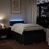  Krevet s oprugama i madracem crni 120 x 200cm od tkanine | shoptok.hr