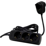 REV Multiple Socket Outlet 3+1-fold 2m black Powersplit Cijene