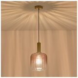  Luster na sajli TOPAZ 1xE27/15W/230V, crvena/zadimljena, prečnik 20 cm | Eponuda.com