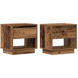  Noćni ormarić 2 kom Old Wood 45x34x45 cm Prozvedeno drvo | shoptok.hr