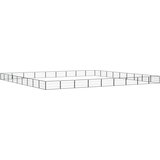 vidaXL Pasja ograda s 36 paneli črna 100x50 cm prašno barvano jeklo - - črna - 59.4 - 1000 x 800 x 50 cm - | Shoptok.si