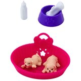 Mini set za lutke s dva šteneta, krevetom, zdjelicom i bočicom | shoptok.hr