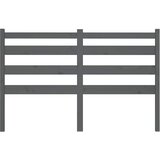  Uzglavlje za krevet sivo 166 x 4 x 100 cm od masivne borovine | shoptok.hr