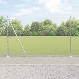  Heksagonalna ograda s betonskom osnovom 50 x 1,5 m Srebrna | shoptok.hr