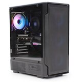 Ig Max Kućište E330-2 Meteor, Mid Tower, 4 ARGB ventilatora, Bez napajanja, Crno Cene
