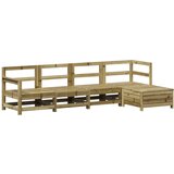  The Living Store Vrtna sedežna garnitura 5-delna impregnirana trdna borovina - Vrtna Sedežna Garnitura, (21446988) | Shoptok.si