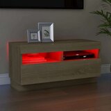 vidaXL TV ormarić s LED svjetlima boja hrasta sonome 80x35x40 cm | shoptok.hr