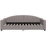  Izvlečna dnevna postelja s predali taupe 90x200 cm blago, (20937750) | Shoptok.si