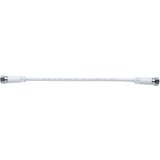 AXING SAT priključni kabel \, [1x F-vtikač - 1x F-vtikač]\, 0\,50 m\, 85 dB\, bela, (20431577) | Shoptok.si