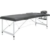  Masažni stol s 2 zone i aluminijskim okvirom antracit 186x68 cm | shoptok.hr