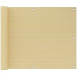 vidaXL balkonski zastor bež 75 x 600 cm HDPE | shoptok.hr