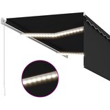 Tenda na ručno uvlačenje s roletom LED 3,5 x 2,5 m antracit | shoptok.hr