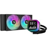 DeepCool Komplet za tekočinsko hlajenje AIO Liquid Cooler LP240, 240mm, Matrix, ARGB, črn | Shoptok.si