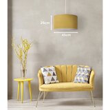  Duolla - Luster na sajli BRISTOL 1xE27/15W/230V prečnik 45 cm žuta/bela | Eponuda.com