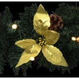 vidaXL Božićni vijenac s LED svjetlima zeleni 60 cm PVC | shoptok.hr