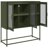  Komoda maslinastozelena 100,5x39x107 cm hladno valjani čelik | shoptok.hr
