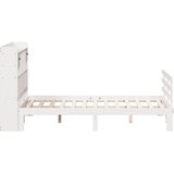  s regalom z knjige bez madraca bijeli 140x190cm borovina | shoptok.hr